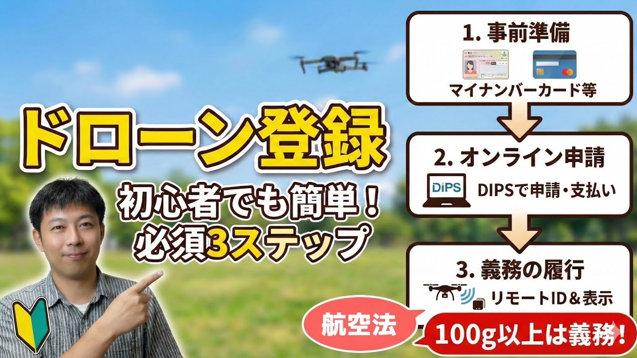 Drone Registration] Easy to understand with illustrated