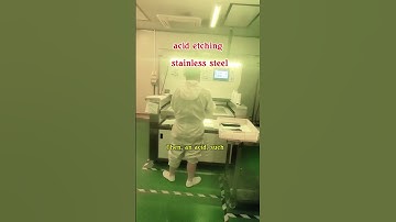 acid etching stainless steel #metaletch #smallbusiness #chemicaletching #metaletching