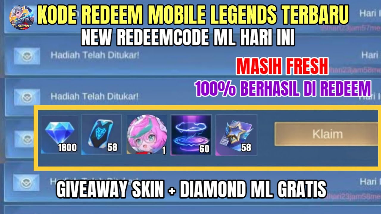 TERBARU! KODE REDEEM MOBILE LEGENDS HARI INI | KODE REDEEM ML TERBARU ...