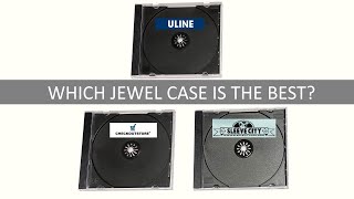 Comparison of jewel cases from ULINE, Checkout Store and Sleeve City