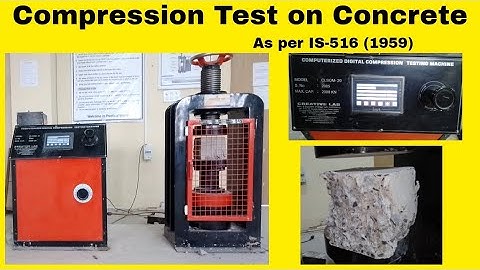 Compression Test on Concrete| As per IS 516 (1959) | Civil Lab | Concrete test |Abhishek Bhushan