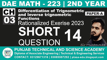 DAE MATH 223 Chapter 3 Short Question 14