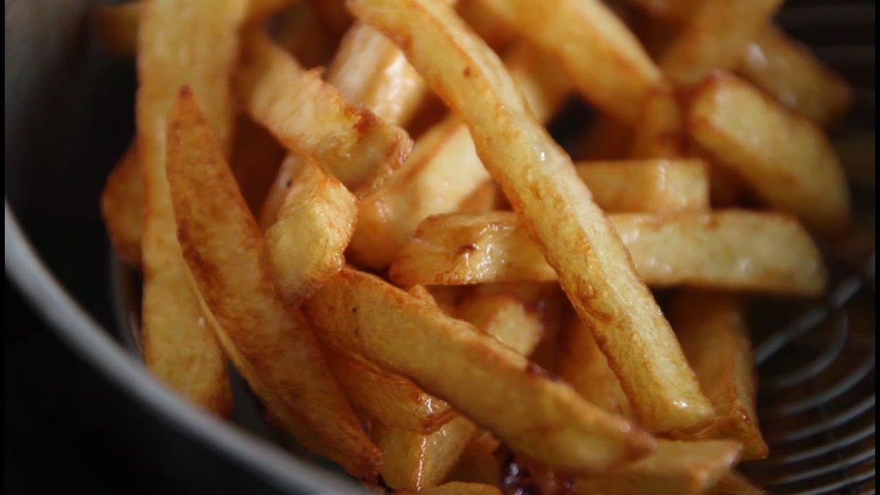 Pommes frites selbermachen -- ohne Fritteuse - YouTube