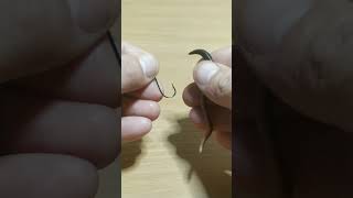 Как насадить червя и опарыша на крючок.   How to put a worm and maggot on a hook.  #рыбалка #fishing