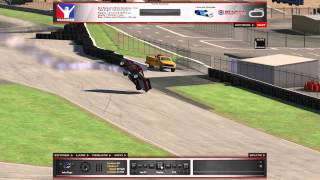 Weird bug in iRacing wall at New Hampshire