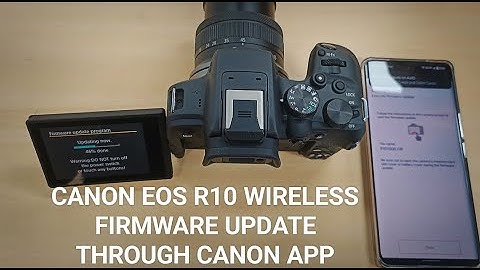 Canon R10 Wireless Firmware Update Process|Through Canon Camera App                #firmware #update