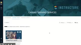 Accessing the Canvas LMS Training Services Portal