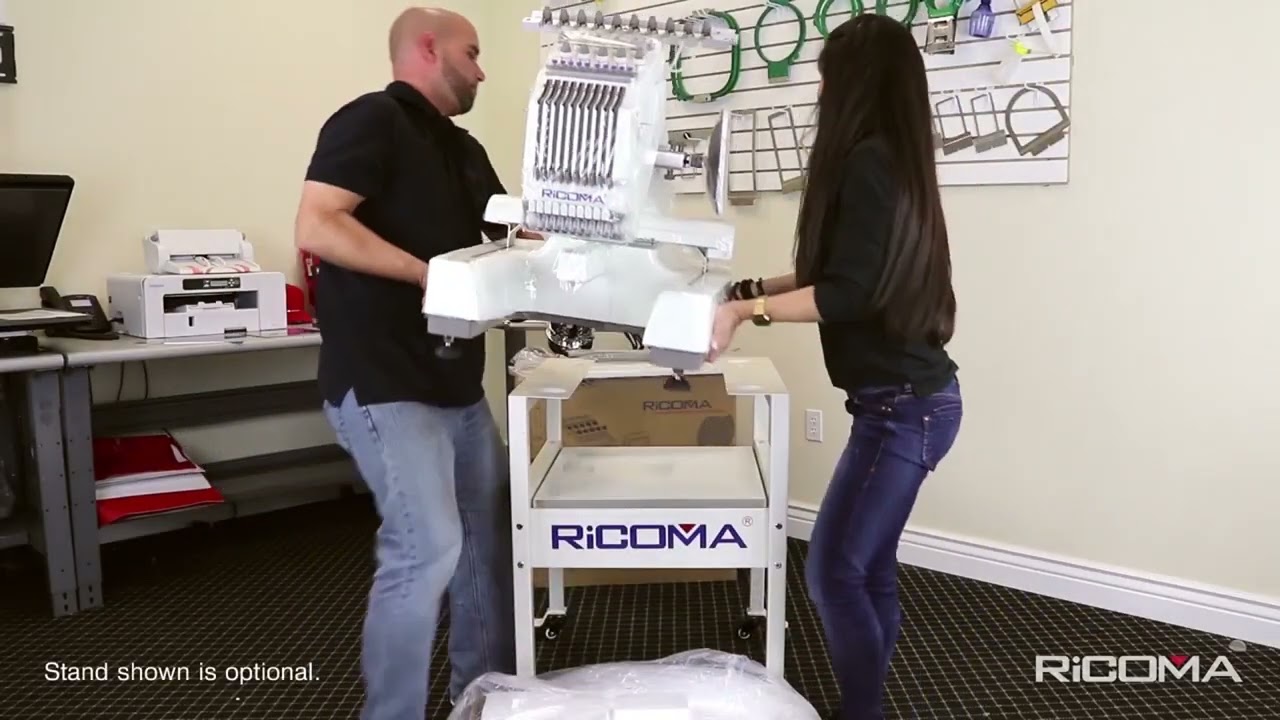 EM-1010 How-To: Ricoma Embroidery Machine Assembly- Unpacking Your Machine