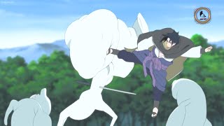 Sasuke Has To Do Somersaults With A Bunch Of Scarecrows