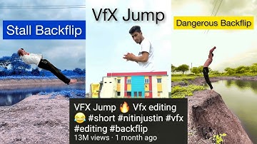 Most Viral Reels🔥/ YouTube Short❤️ / Vfx Jump 🔥/Backflip illusion😱#short #backflip #editing #vfx