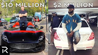 Athlete Statistics Celebrities With The Nicest And Most Expensive Ferraris