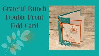 Grateful Bunch Double Front Fold Card