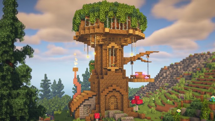 Minecraft treehouses  Minecraft treehouses, Minecraft houses, Minecraft  mansion