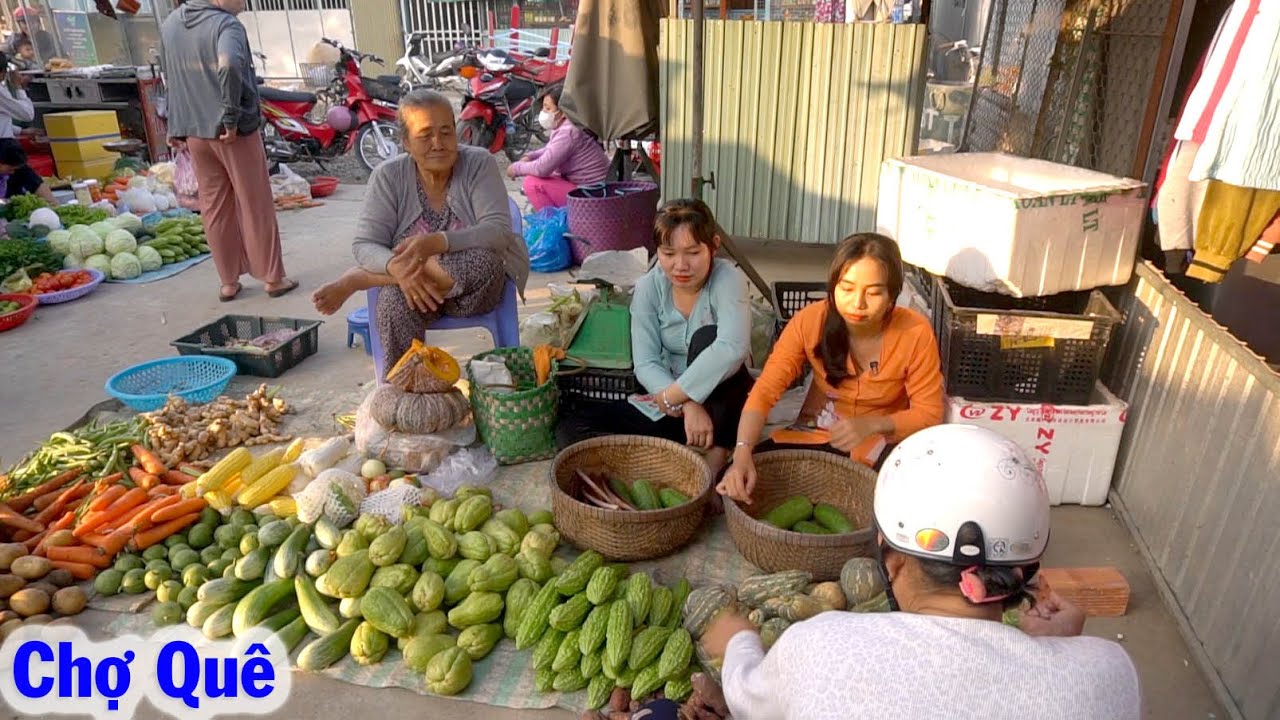 Hái BÍ ĐAO Lên Chợ Quê Ngồi Cạnh Bà Bán Rau Bán Quá Nhanh #24