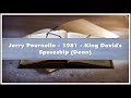 Jerry Pournelle 1981 King David's Spaceship Dean Audiobook