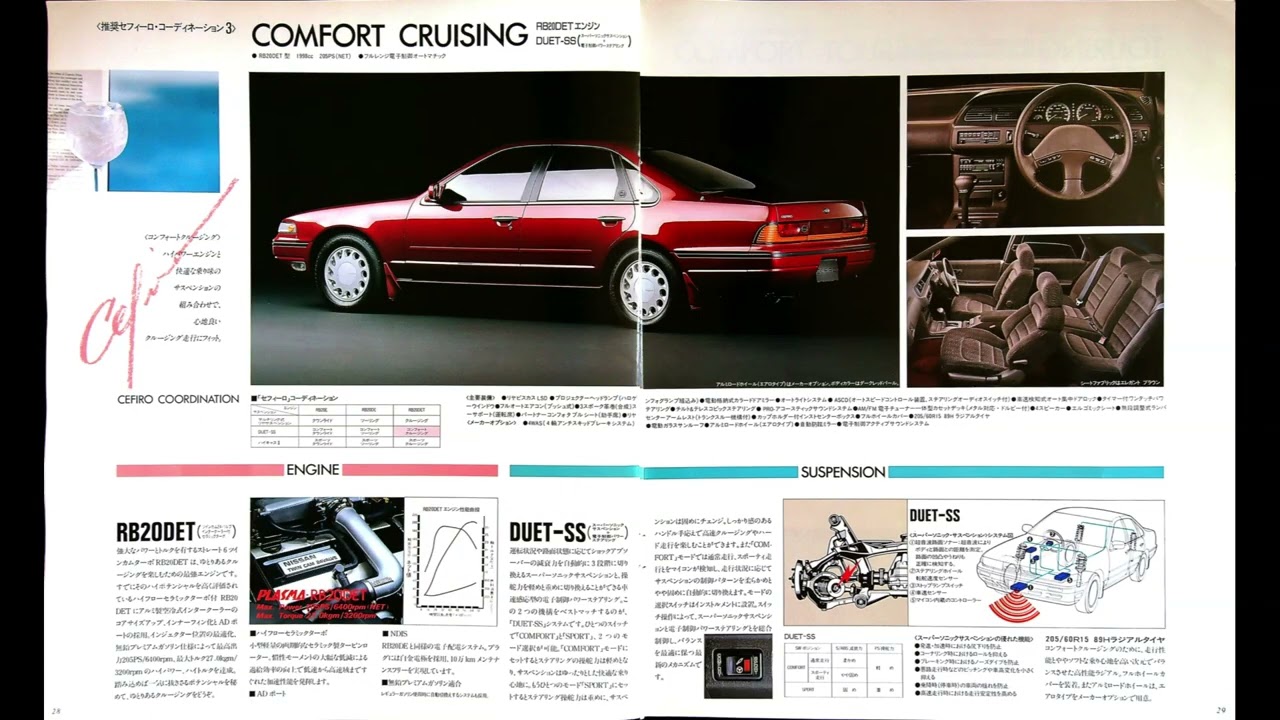 自動車カタログ 88' 日産セフィーロ (NISSAN CEFIRO) - YouTube