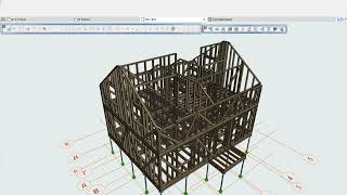 Каркасный дом в Archicad+archiframe