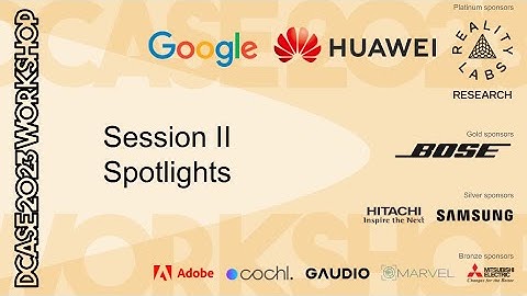 DCASE Workshop 2023: Session II Spotlights