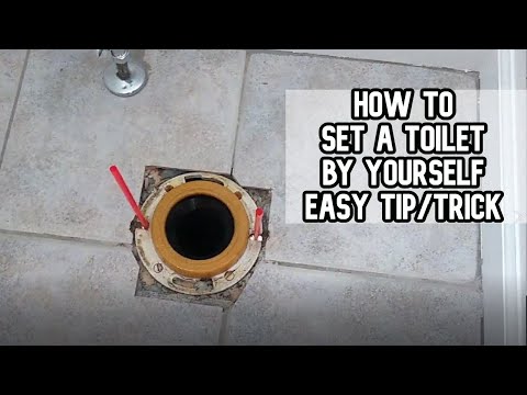 How to set a toilet by yourself super easy tip/trick DIY video #diy #toilet #sraws #set