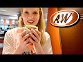 Giving My British Wife Her First Taste of All American Junk Food in Japan! [A&W BURGER, OKINAWA]