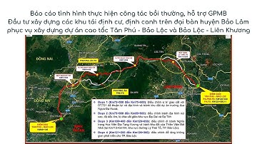 Tình hình thực hiện công tác bồi thường GPMB dự án cao tốc Tân Phú - Bảo Lộc & Bảo Lộc - Liên Khương