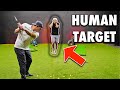 Painful Game of Human Dart Board! | Bryan vs Mark | Exp Golf