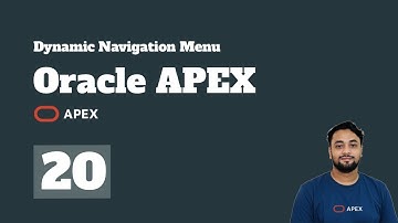 Oracle APEX - Dynamic Navigation Menu