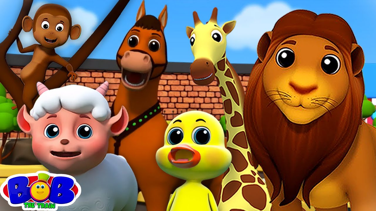 Animal Sound Song | Nursery Rhymes & Baby Songs | Kids Cartoon Videos by  Bob the Train - YouTube