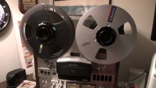 Sony TC-758 Reel to Reel Braking Demo