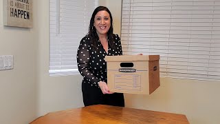 How To Assemble Storage Box  Bankers Boxes