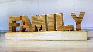 This video shows how to make wooden decorative sign for you room. is
an amazing wood decoration idea.