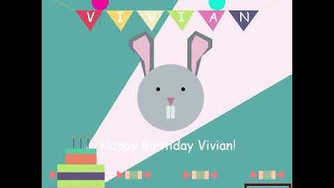 Happy Birthday Vivian -OpenGL