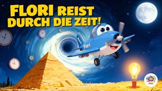 Flori reist durch die Zeit ✈️Das Flugzeug Kinderlied &amp; Lern-Musical / Ägypten , Weltall ,...