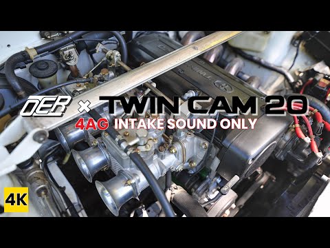 ［AE86 4K ASMR］キャブレターと20V4AGが奏でる音楽を聴け! 【INTAKE SOUND ONLY】