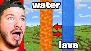 I Fooled My Friend by Swapping WATER and LAVA Textures in Minecraft