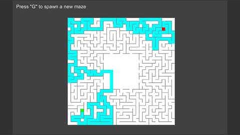 Unity - Maze generator and solver [Experiment]