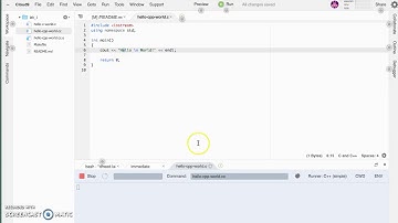 Simple C++ program in Cloud 9