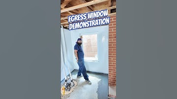 Egress Window Demonstration🪟👨‍🔧 #shorts