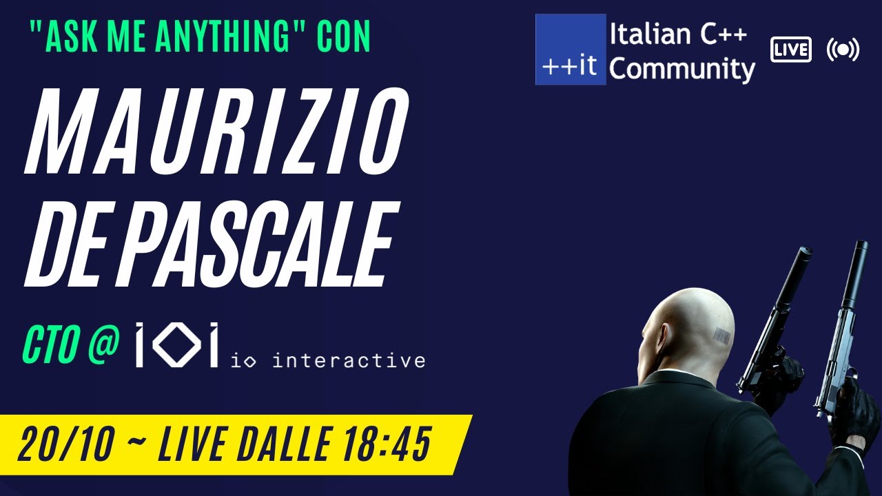 [Modena Meetup] AMA con Maurizio De Pascale (CTO @IO Interactive) - YouTube