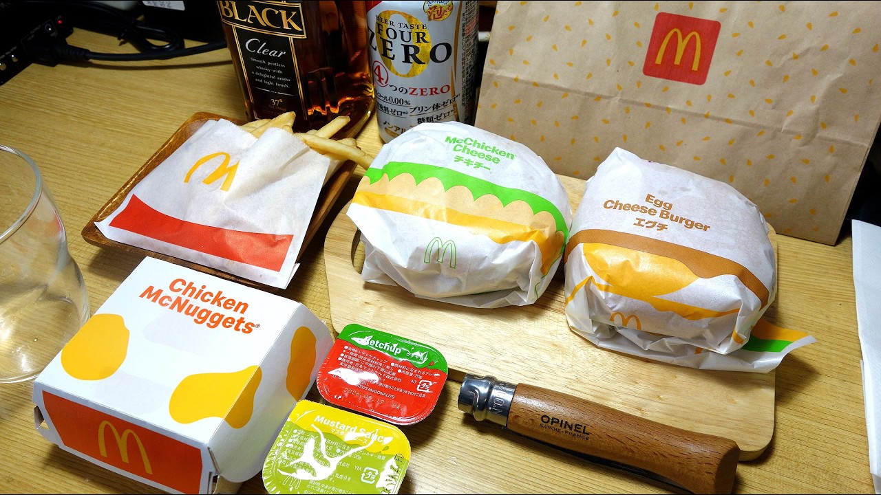 【マクドナルド宅飲み】「エグチ」「チキチー」「チキンマックナゲット」「マックフライポテト」【スパチキは既に終売でした・・・】