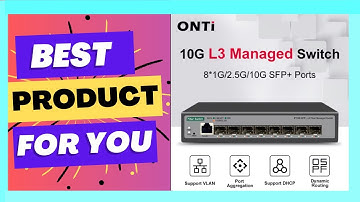 ONTi 8 10G SFP+ Ports L3 Managed Network Switch Support DHCP and Dynamic Routing