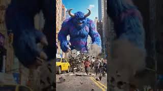 Giant Monster Attack in New York 😱🔥 #monster #shorts PART 1