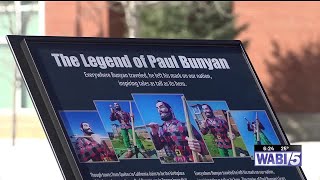 Paul Bunyan statue gets new informational signage