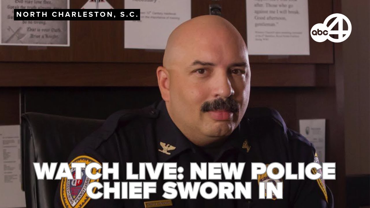 LIVE: North Charleston swears in new police chief Ron Camacho - YouTube
