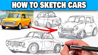 2 Tips To Sketch ANY CAR In Perspective!
