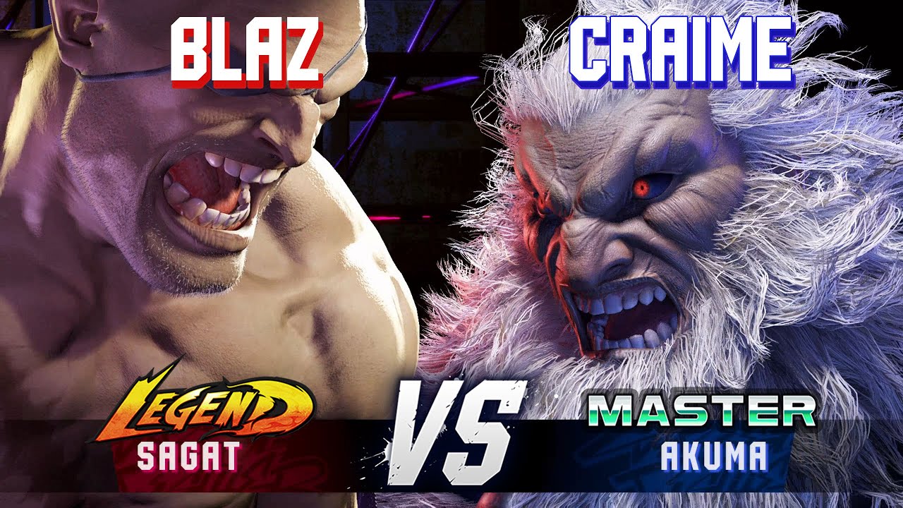 SF6 ▰ BLAZ (Sagat) vs CRAIME (Akuma) ▰ High Level Gameplay