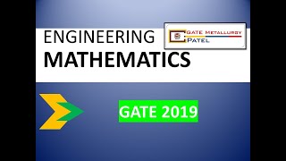 GATE 2019 Engineering Mathematics Solution