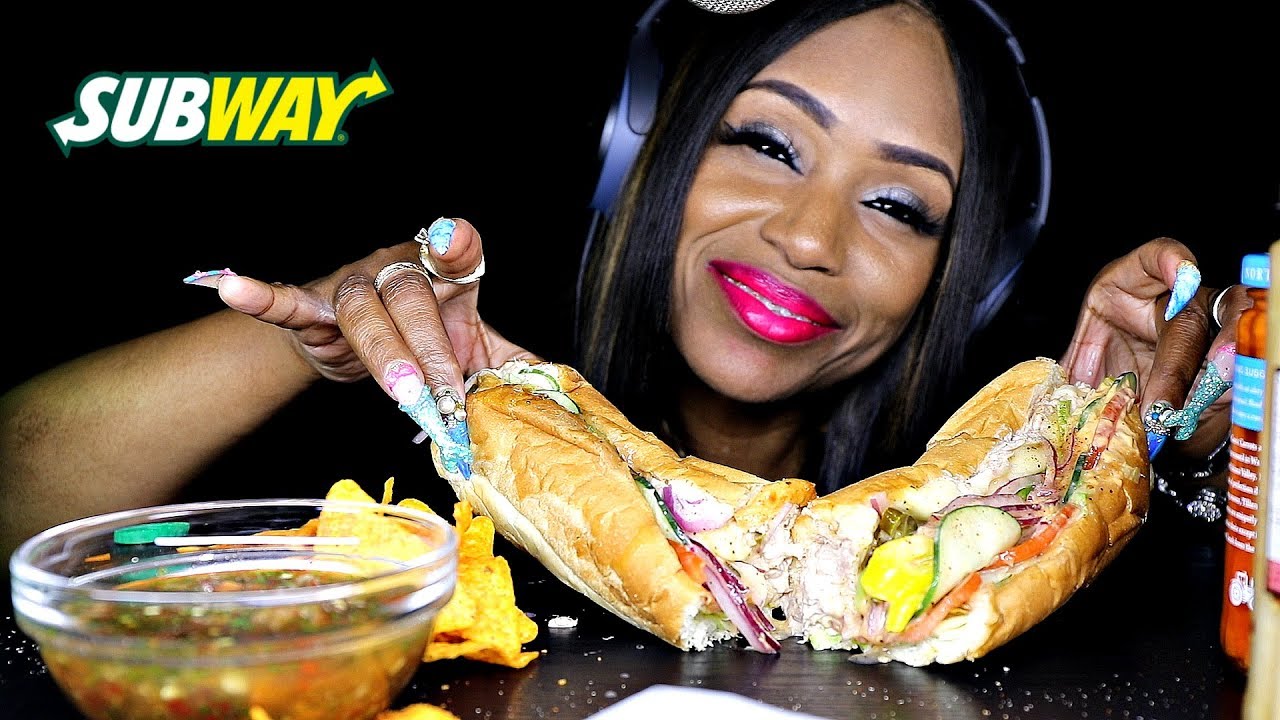 ASMR SUBWAY WITH PICKLED VEGGIES
