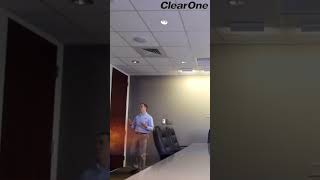 Why remain seated - ClearOne Beamforming Ceiling Microphone Array - Adaptive Steering Live Demo