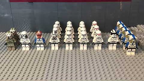 My Lego Star Wars Clone Army Customs collection video